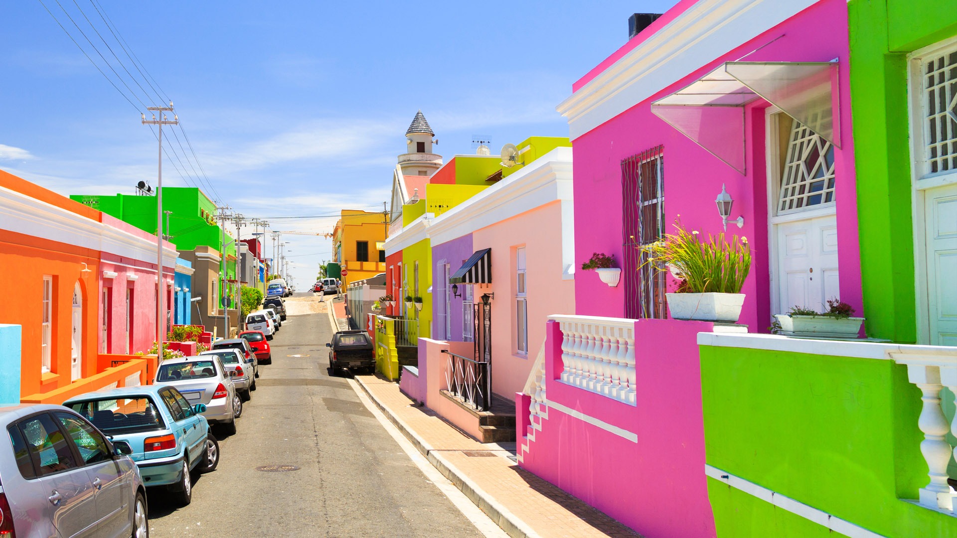 Bo Kaap in the centre of the beautiful city of Cape Town South Africa