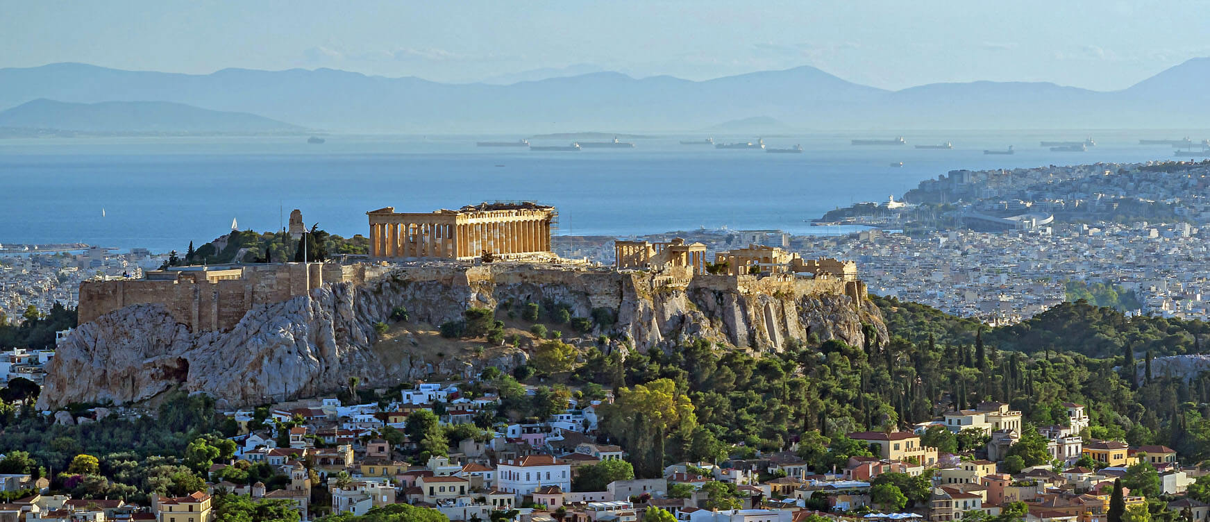 Athens from the top. A wonderful city for a vacation 