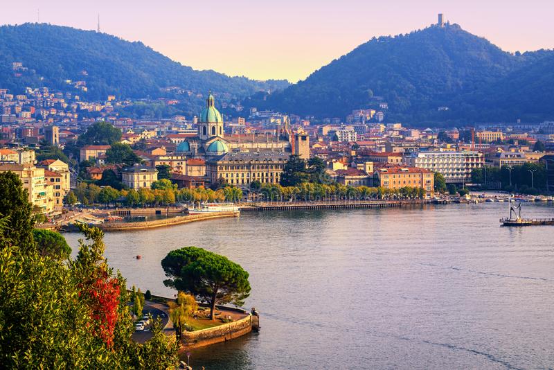 Como Town on the Southern tip of Lake Como 