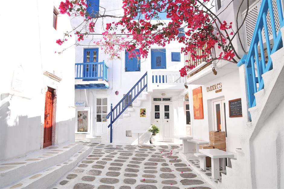 Mykonos the queen of the cyxladic islands of Greece