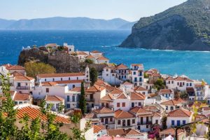 Glossa town on Skopelos 
